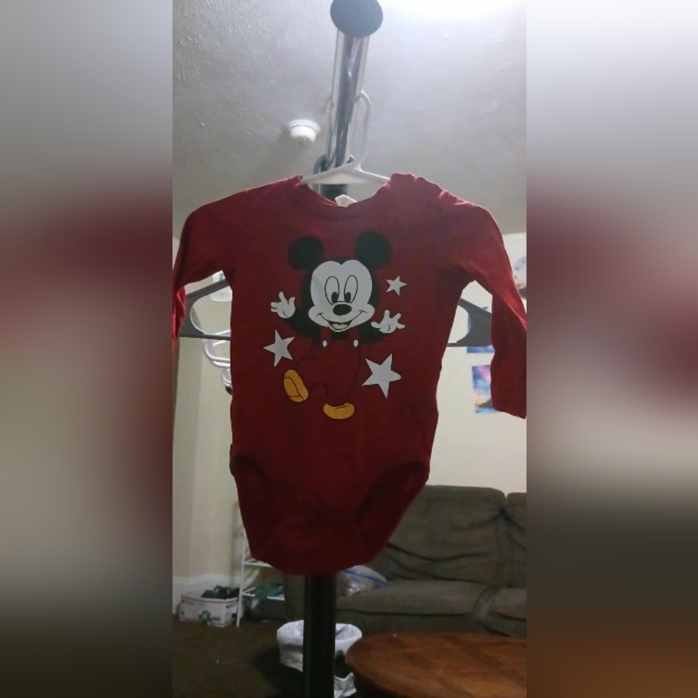 H&M Disney Red and Black Baby Outfitd 4-6 Months   .A-30